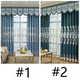 Luxury Curtain Made to Measure Curtain With Embroidered Pattern For Living Room Bedroom