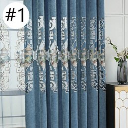 Luxury Curtain Made to Measure Curtain With Embroidered Pattern For Living Room Bedroom
