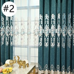 Luxury Curtain Made to Measure Curtain With Embroidered Pattern For Living Room Bedroom