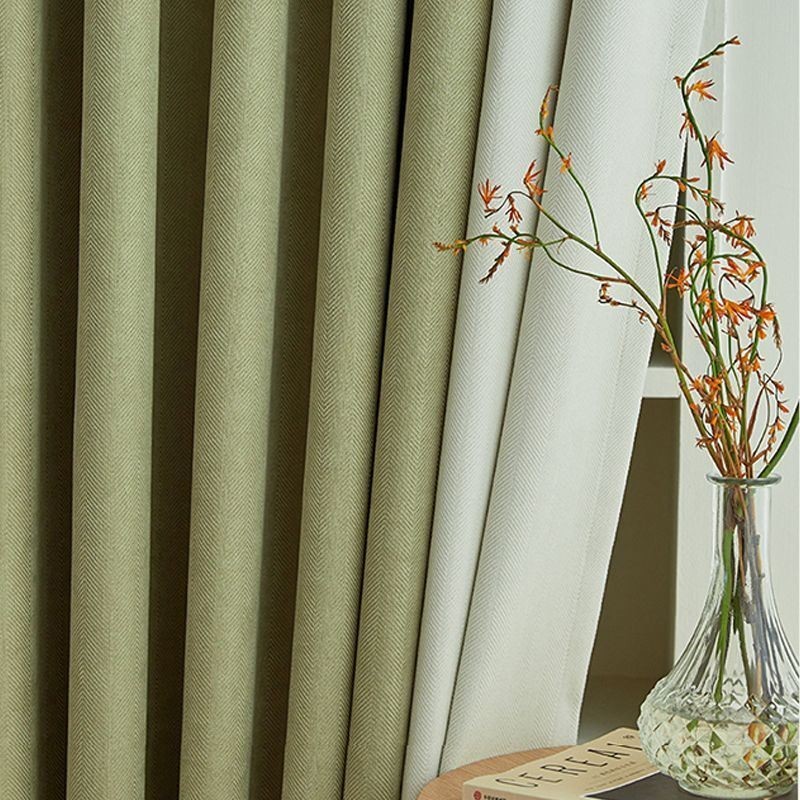 Modern Stitching Curtain Made to Measure Curtain Chenille Blackout For Living Room Bedroom