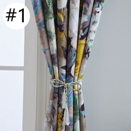 American Stye Blackout Curtain Made to Measure Curtain Room Darkening Curtains With Floral Design