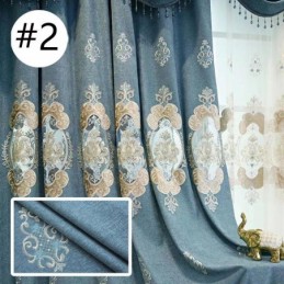 Modern Curtain Made to Measure Curtain European Style Embroidery