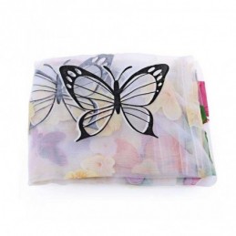 Rural Romantic Sheer Curtain Made to Measure Curtain Colorful Butterflies Printing Environmental Protected Breathable Fabric