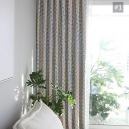 Modern Simple Curtain Made to Measure Curtain Unique Beed Strings Printing Blackout Kid's Room Fabric