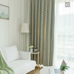 Modern Simple Curtain Made to Measure Curtain Unique Beed Strings Printing Blackout Kid's Room Fabric