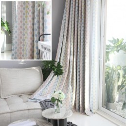 Modern Simple Curtain Made to Measure Curtain Unique Beed Strings Printing Blackout Kid's Room Fabric