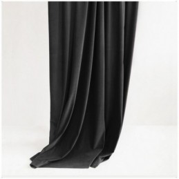 Black Color Flannels Blackout Curtain Made to Measure Curtain Minimalist Solid Fabric Living Room Bedroom