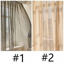 Beautiful Voile Curtain Made to Measure Curtain Solid Color Tulle For Living Room Bedroom