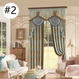 Luxury Chenille Jacquard Window Curtain Made to Measure Curtain Elegant Design For Bedroom Decorative