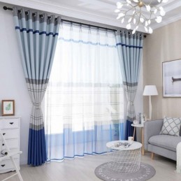 Nordic Blackout Curtain Made to Measure Curtain Stripes Printed Bedroom