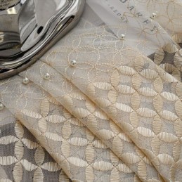 Embroidered Voile Curtains Nordic Sheer For Living Room Bedroom