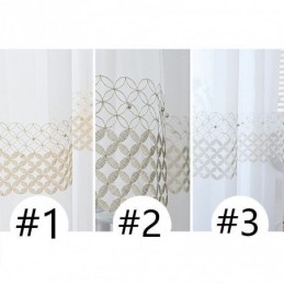 Embroidered Voile Curtains Nordic Sheer For Living Room Bedroom