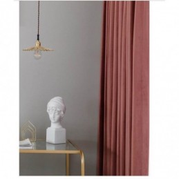 Minimalist Red Flannels Blackout Curtain Made to Measure Curtain Solid Color Fabric Living Room Bedroom