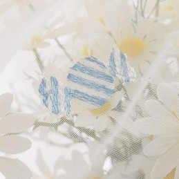 Decorative Sheer Curtain Made to Measure Curtain Candy Embroidered Tulle Curtains For Bedroom