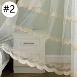 Sheer Curtain Made to Measure Curtain Leaf Embroidered Tulle Curtains For Bedroom