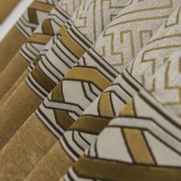 Modern Chenille Curtain Made to Measure Curtain Simple Splicing Jacquard Living Room Bedroom Fabric