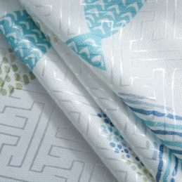 Semi Blackout Curtain Made to Measure Curtain Fish Printed Kids Room Living