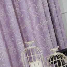 Vintage Semi Blackout Curtain Made to Measure Curtain Luxury Embroidery Living Room