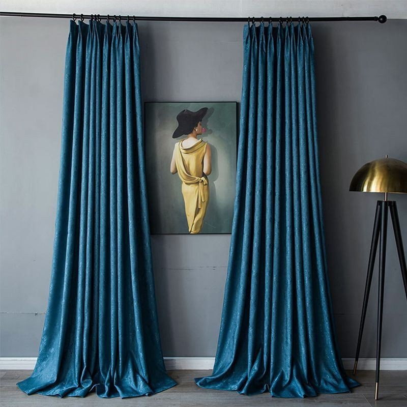 Modern Window Curtains Blackout Drapes For Living Bedroom