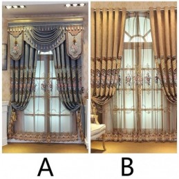 Luxury Curtain Made to Measure Curtain European Style Embroidery