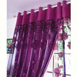 Breathable Sheer Curtain Made to Measure Curtain Jacquard Window Treatment