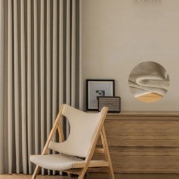 Nordic Curtains Solid Color Blackout For Living Room