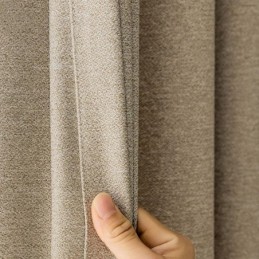 Nordic Curtains Solid Color Blackout For Living Room