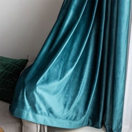 Nordic Style Curtain Made to Measure Curtain Solid Flannel For Living Room Hotel