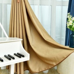 Velvet Curtains Solid Color Darkening For Living Room