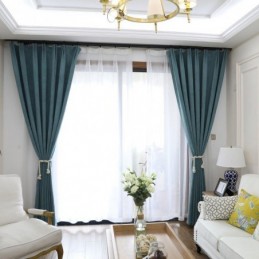 Pure Color Curtain Made to Measure Curtain High Shading For Living Room Bedroom