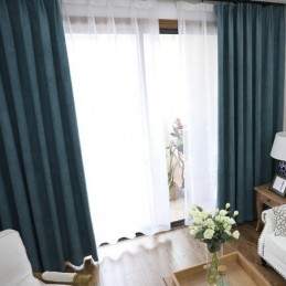 Pure Color Curtain Made to Measure Curtain High Shading For Living Room Bedroom