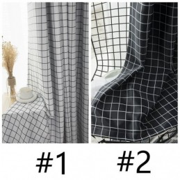 Plaid Blackout Curtain Made to Measure Curtain Check Geometric For Bedroom Living Room
