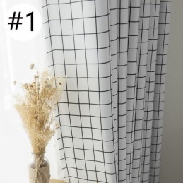Plaid Blackout Curtain Made to Measure Curtain Check Geometric For Bedroom Living Room