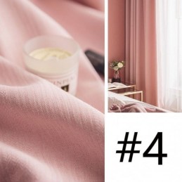 Modern Solid Color Curtain Made to Measure Curtain Blackout Curtains Drape For Living Room