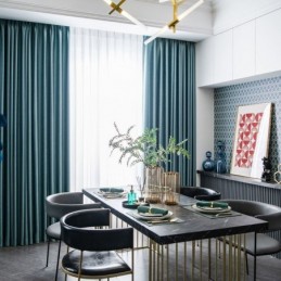 Modern Solid Color Curtain...