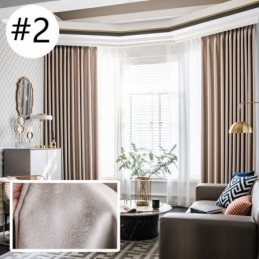 Modern Solid Color Curtain Made to Measure Curtain Blackout Curtains For Living Room