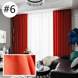 Modern Solid Color Curtain Made to Measure Curtain Blackout Curtains For Living Room