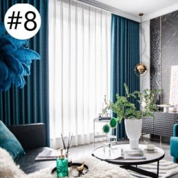 Modern Solid Color Curtain Made to Measure Curtain Blackout Curtains For Living Room