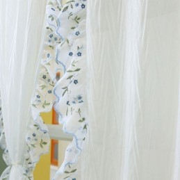 Modern Jacquard Sheer Curtains Nordic Window Treatment For Living Room