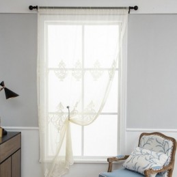 European Embroidered Sheer...