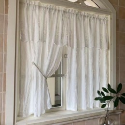 White Tulle Short Curtain...