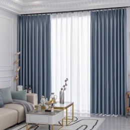 Modern Solid Color Curtain...